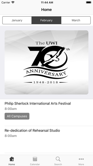 UWI 70th Anniversary Calendar