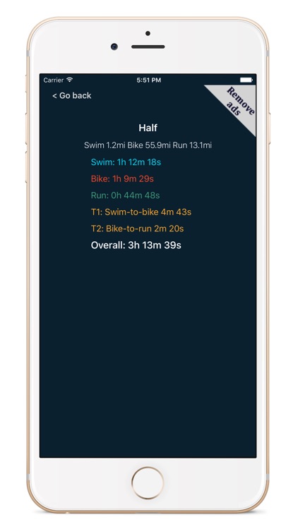 SBR Triathlon Calculator