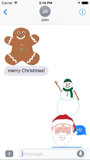 Santa Smiles Sticker Pack(圖3)-速報App