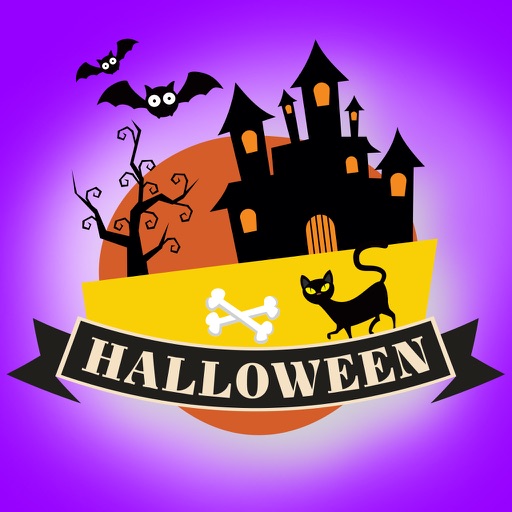 Sticker Halloween banner