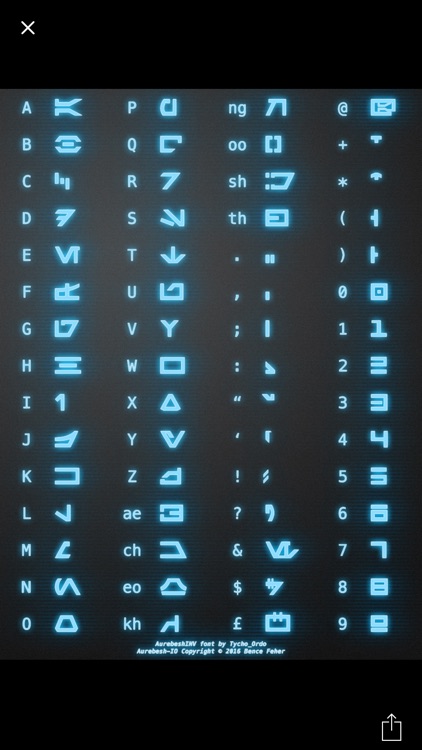 Aurebesh IO (no ads) screenshot-4