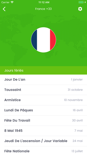 Jours Fériés Mondiaux(圖2)-速報App