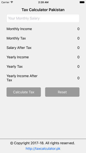 Tax Calculator - Pakistan