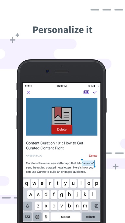 Curate by AWeber