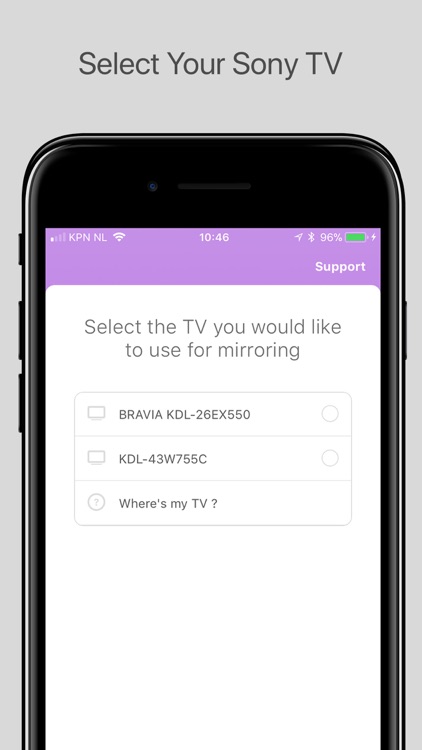 Mirror for Sony TV