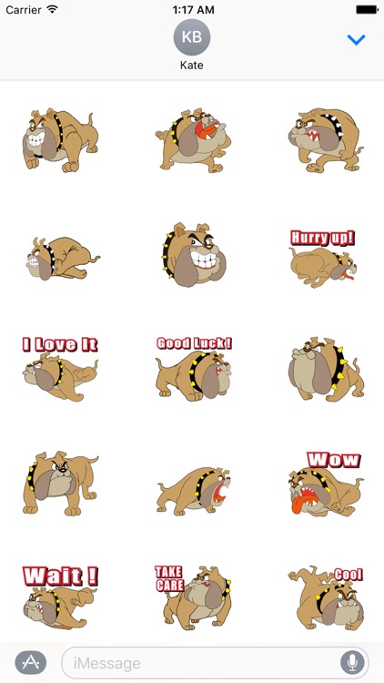 BullMoji - English Bulldog Dog Emoji Stickers