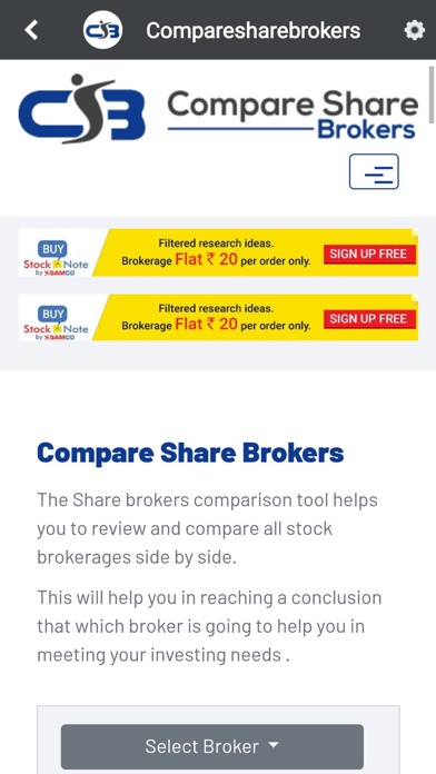 Comparesharebrokers screenshot 3