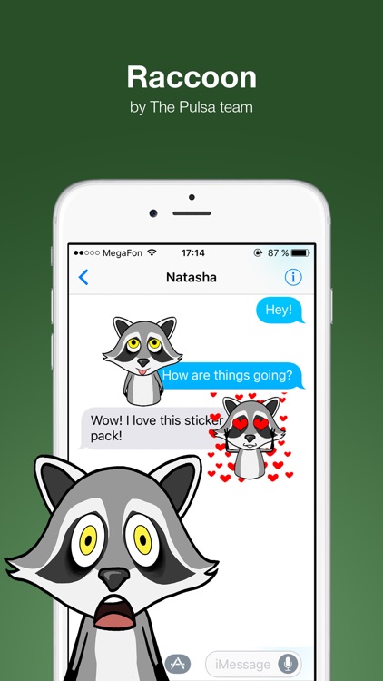 Raccoon - Animated stickers