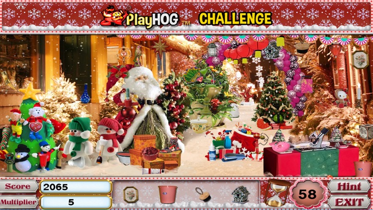 White Christmas Hidden Objects