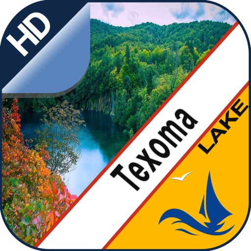 Lake Texoma gps offline nautical chart for boaters icon