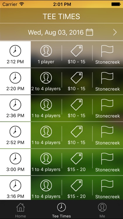 Stonecreek Golf Tee Times