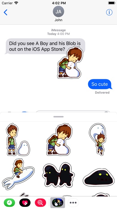 A Boy and his Blob Stickers screenshot 2