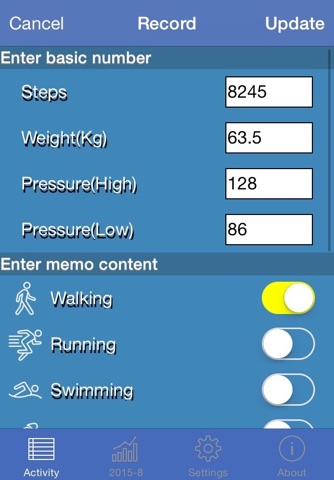 歩数で健康簿 screenshot 2