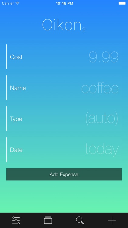 Oikon 2 - Manage Your Expenses