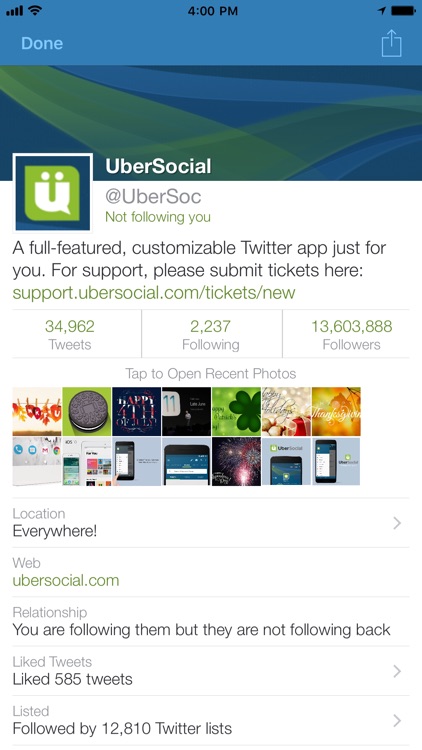 UberSocial Pro for iPhone