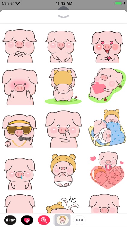 Pinky Pig Animated Stickers