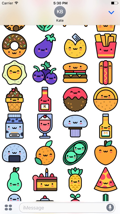 Cute Food Stickers! screenshot-2