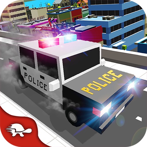 Blocky Police Super Heroes Icon