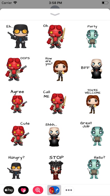 Hellboy Stickers By Funko