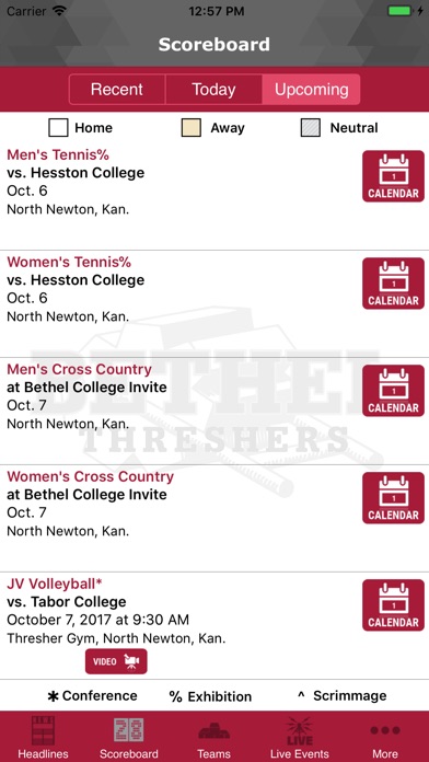 Bethel College Threshers screenshot 3