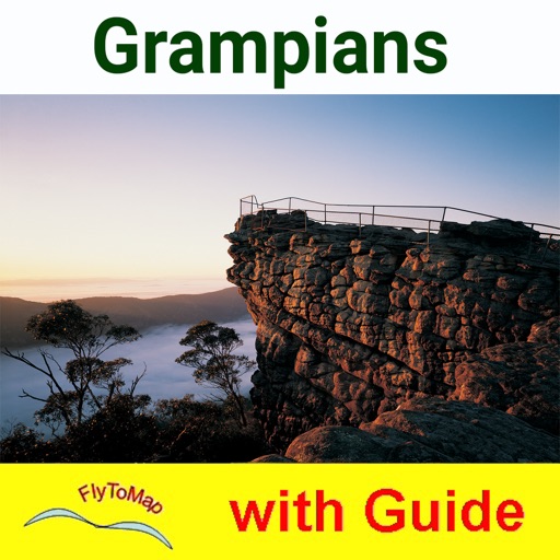 Grampians NP GPS and outdoor charts with guide