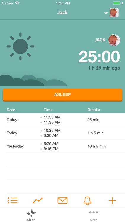 Sprout Baby Sleep Tracker