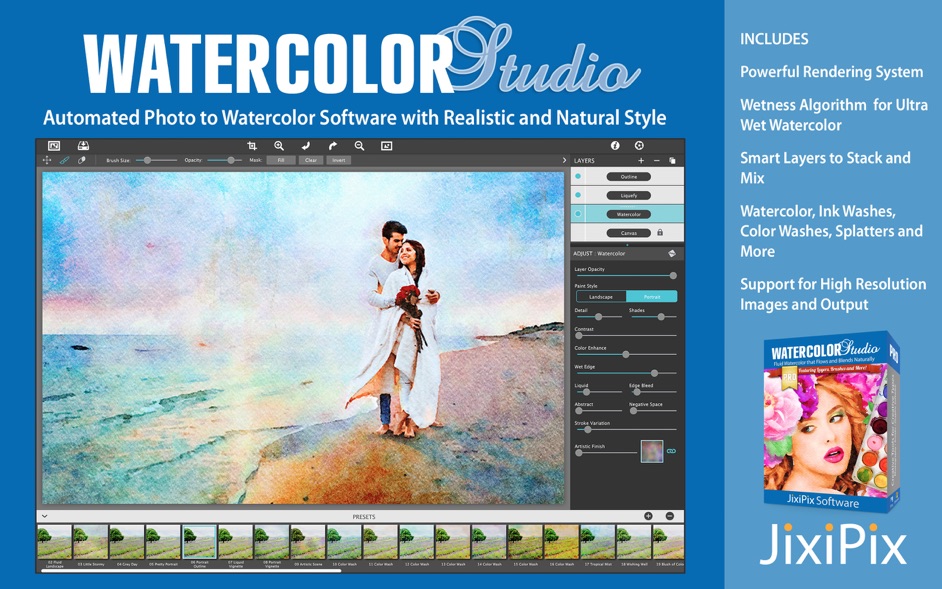 Watercolor Studio 1.2.5  An Automated Photo to Watercolor Software