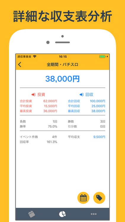 収支帳 MAXBET・パチンコやパチスロ等の収支管理アプリ