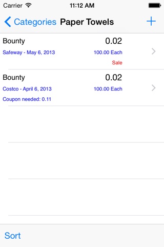 PriceBook screenshot 2