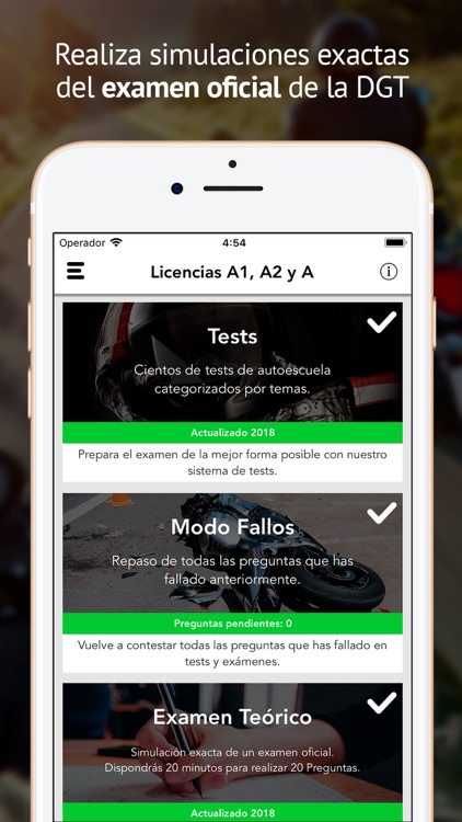 Licencia de Motos - Premium