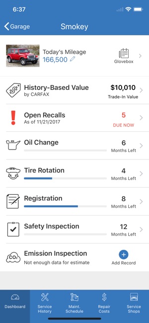 auto maintenance schedule app