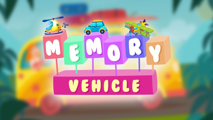 Vehicles - Sweet Memory Game