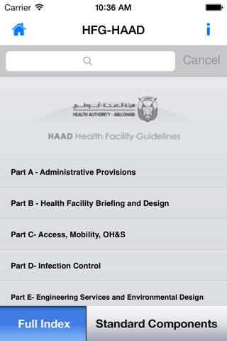 Health Facility Guideline HAAD screenshot 2