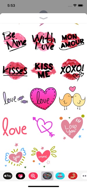 Love Stickers.