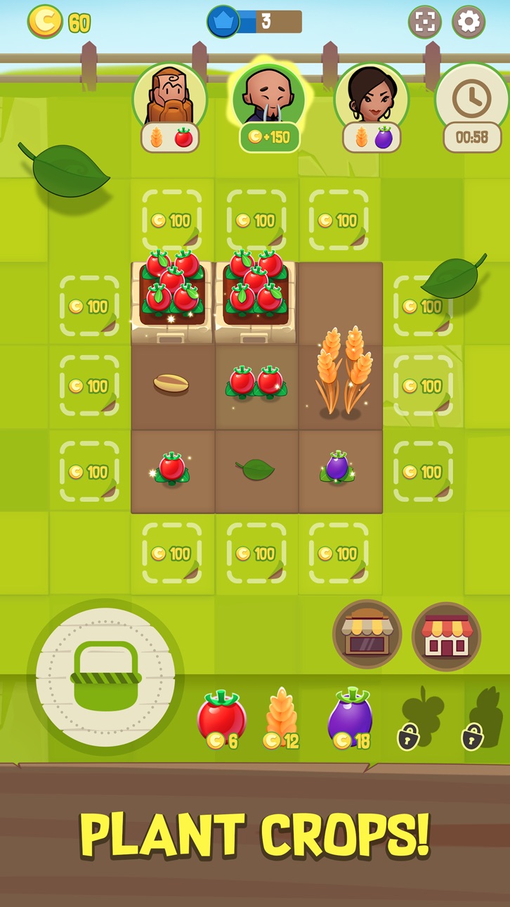 Merge Farm! iOS Mod IPA screenshot 1 - iOS game interface