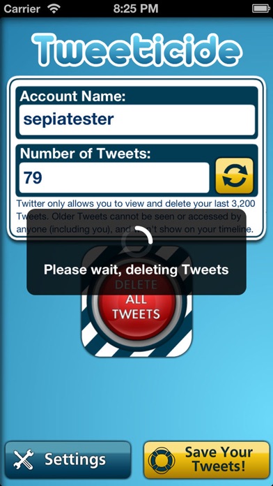 Tweeticide - Delete A... screenshot1