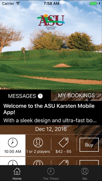 ASU Karsten Golf Tee Times