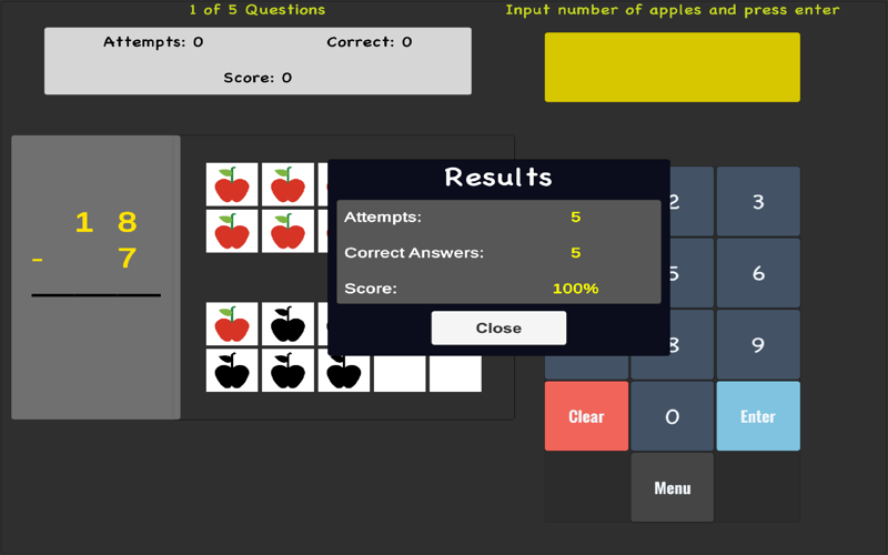 Subtraction Tutor screenshot 3