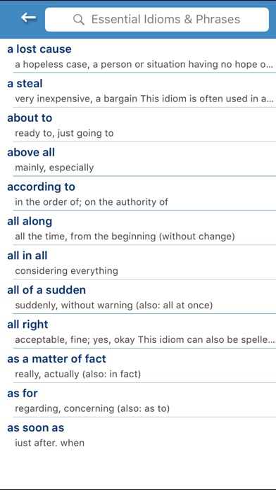 Learn English - Idioms Phrases screenshot 2
