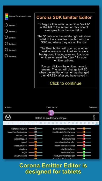 Corona Emitter Editor