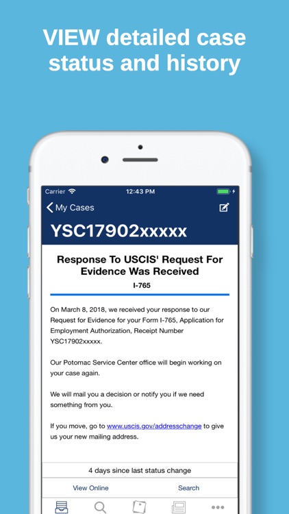 Case Tracker for USCIS