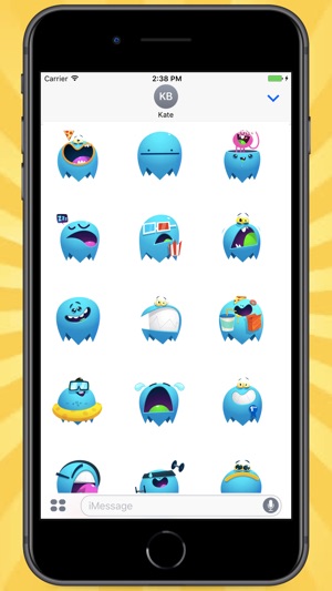 Funny Blue Ghost Stickers(圖2)-速報App