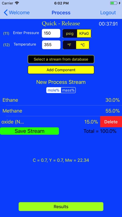 Quick-Release Leak Calculator Screenshot 1