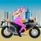 Highway rider is a fast paced motorcycle racing game with woman
