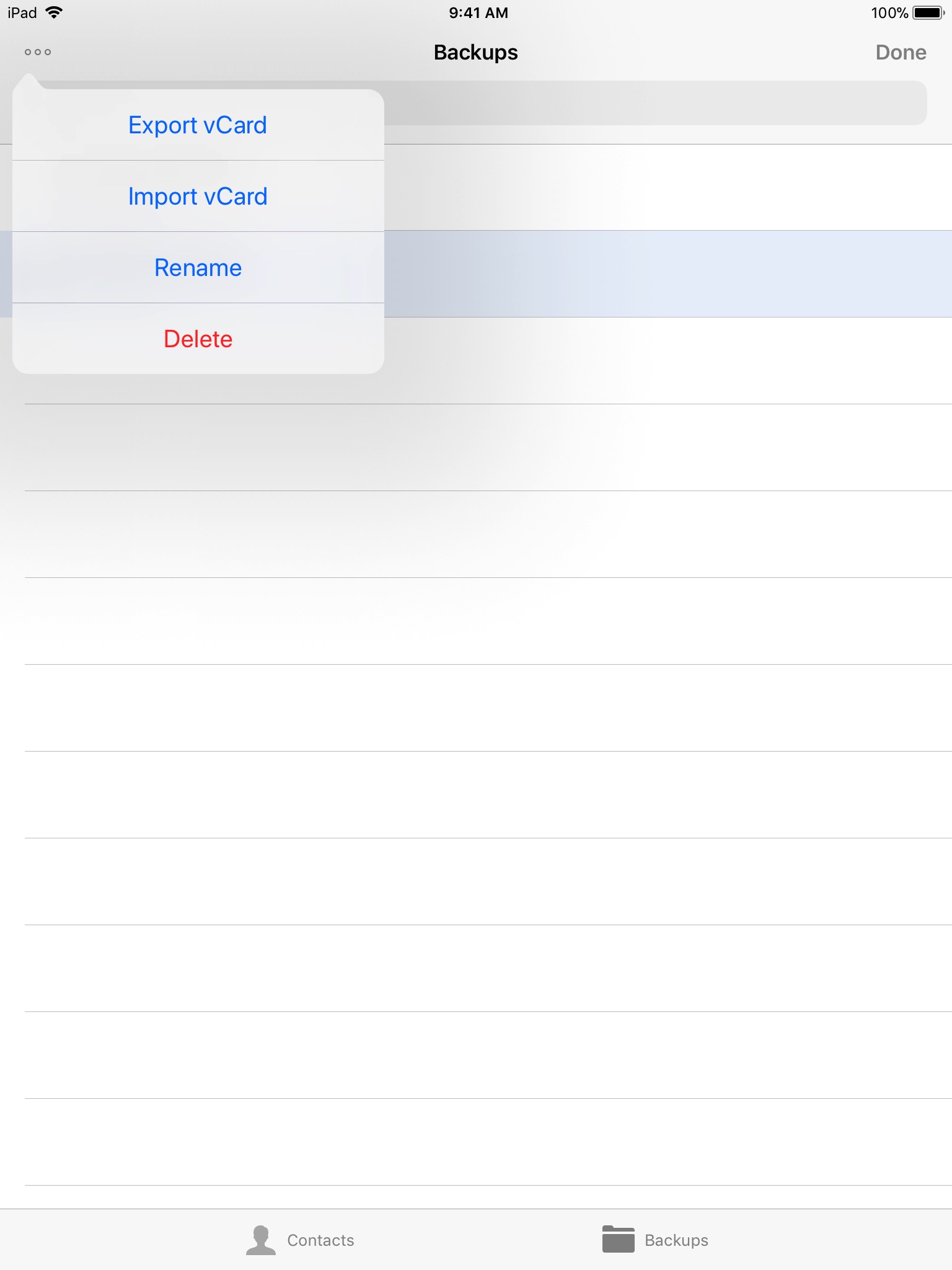 Contacts Backup and Transfer screenshot 4