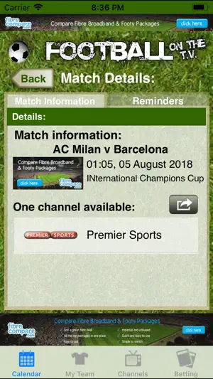 Captura de Pantalla 2 Football on the TV Lite iphone