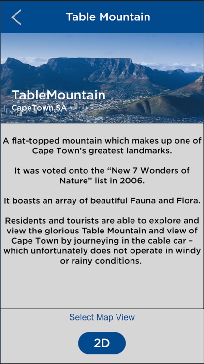 Table Mountain Map