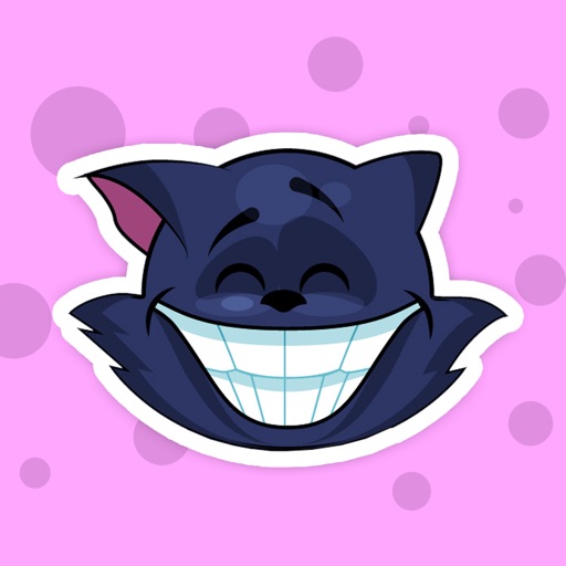 Cute Black Cat Sticker Pack! iOS App