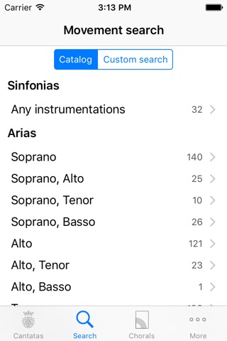 Cantatas screenshot 3