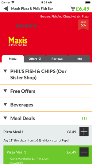 Maxis Pizza & Phils Fish Bar(圖3)-速報App